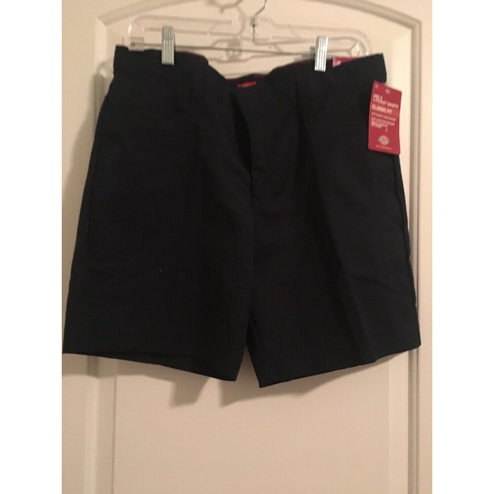 Dickies Girls Uniform Casual Shorts L-Pocket Classic Fit Pockets Size 20 Blue